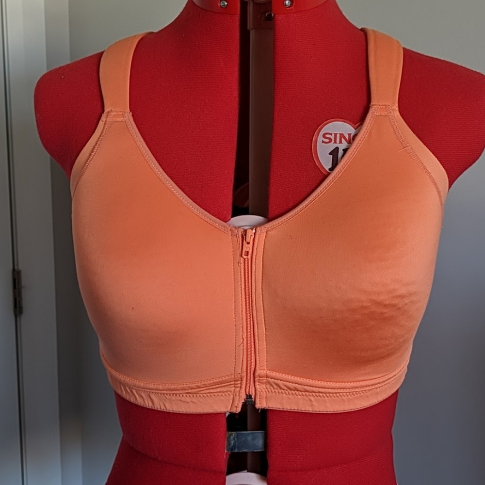 Orange sports bra